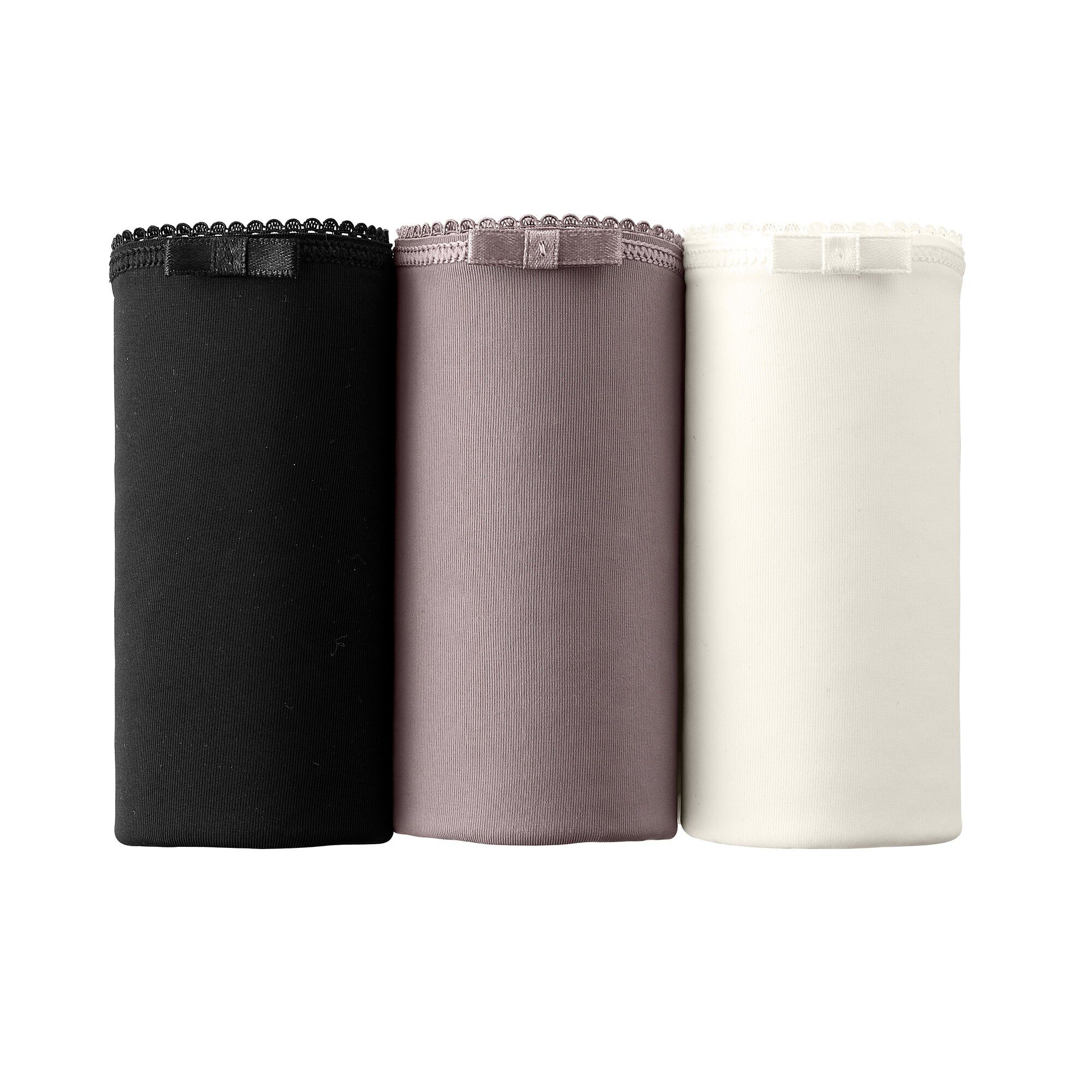 Culotte forme maxi en microfibre et dentelle stretch
