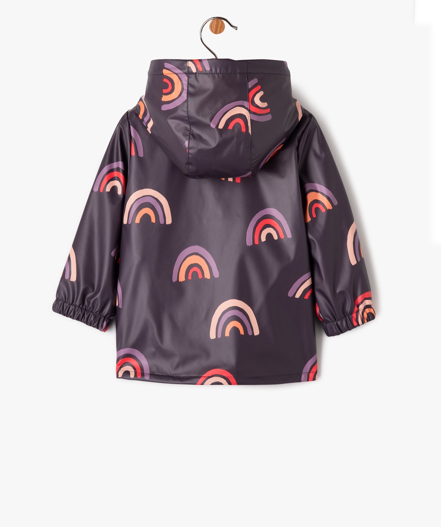 Imperméable bébé fille à motif coeurs doublé polaire multicolore | GEMO
