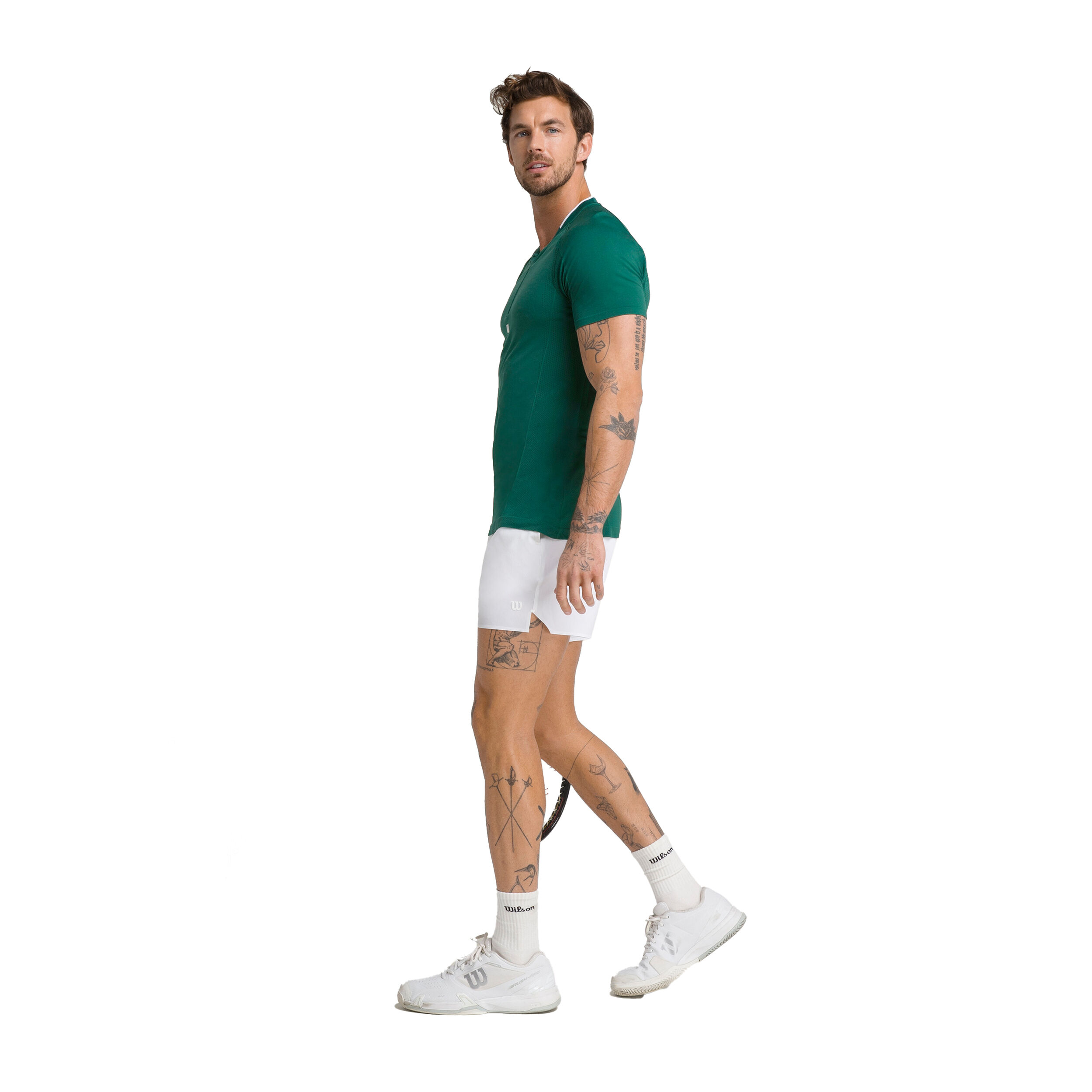 Players Seamless Zip Henley 2.0 T-Shirt Herren - Grün