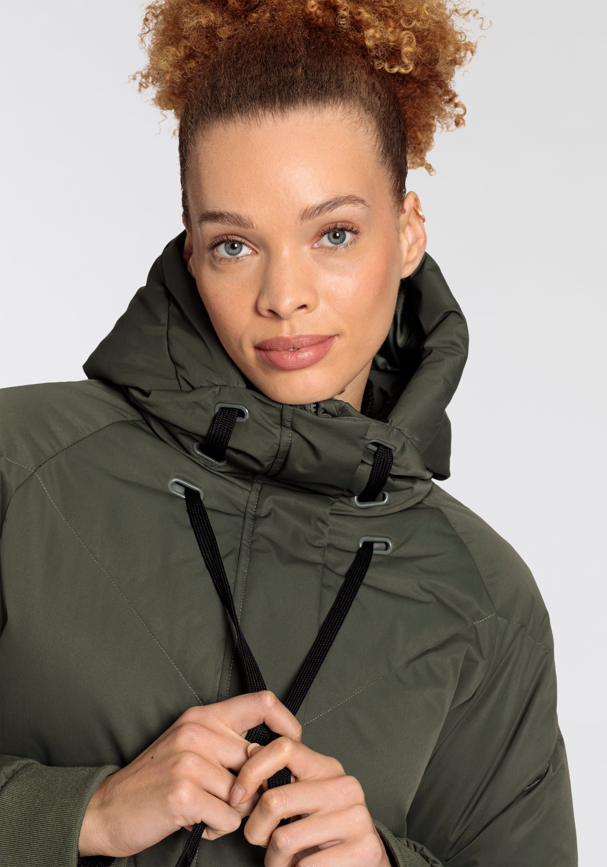 Polarino Daunenmantel im Oversize-Fit