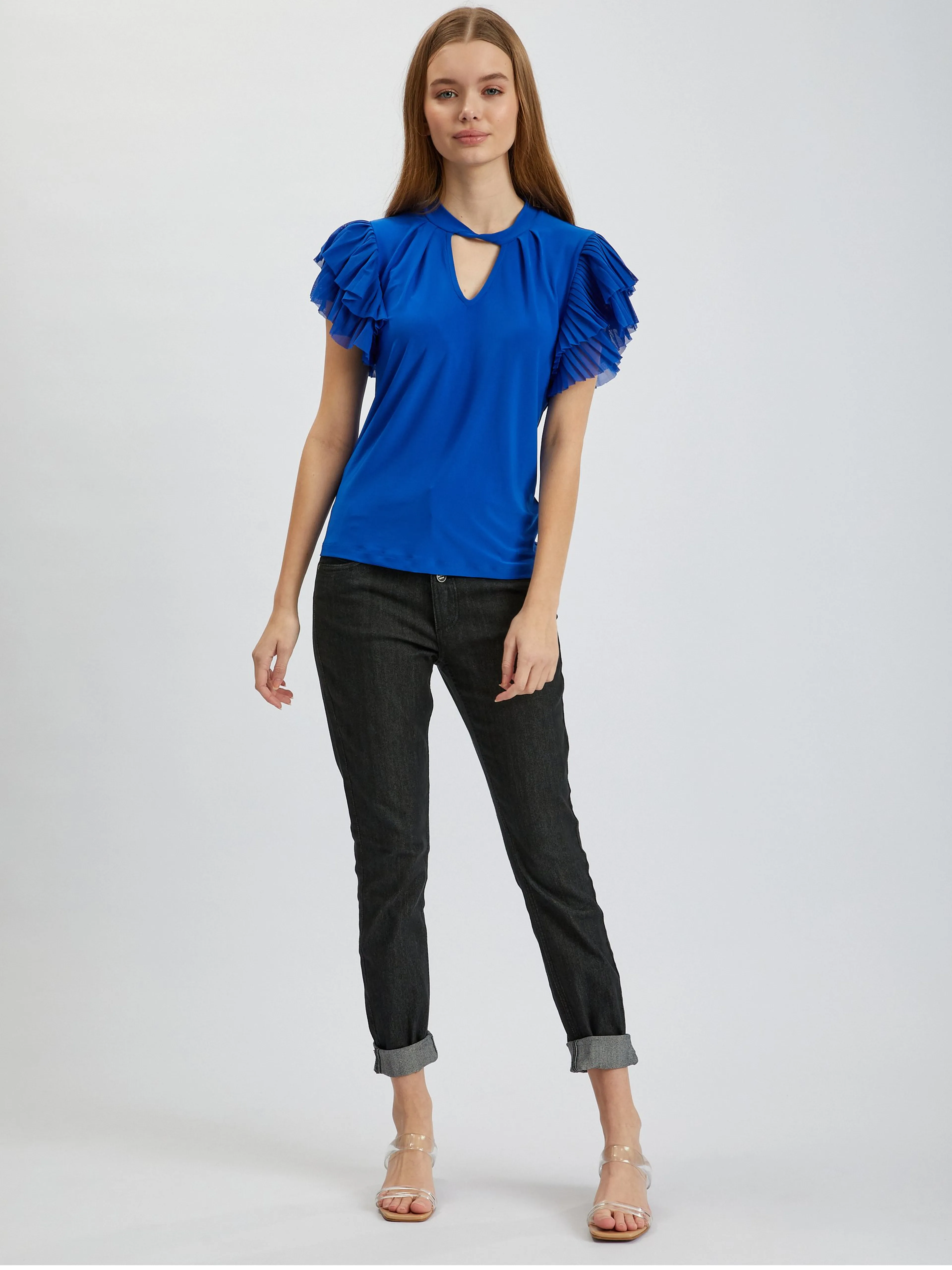 Blaue Damenbluse ORSAY