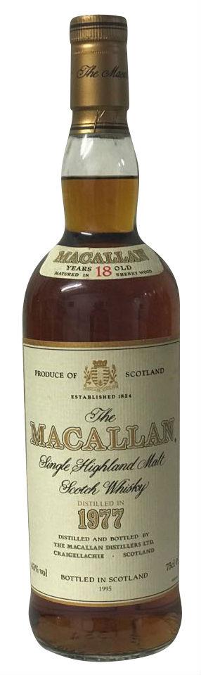 The Macallan Single Highland Malt Scotch Whisky 18yo - 1977er