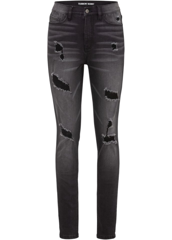 Skinny-Jeans mit Destroy-Effekten