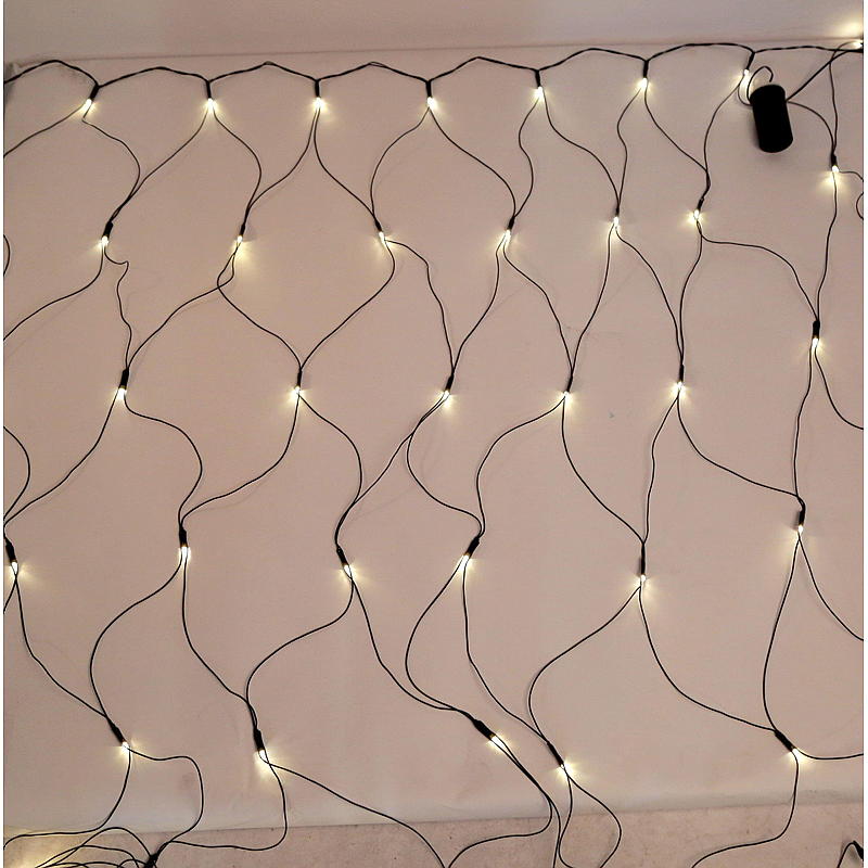 Home Lysnett 2x2 m 140 LED, m/batteri, Molladalen