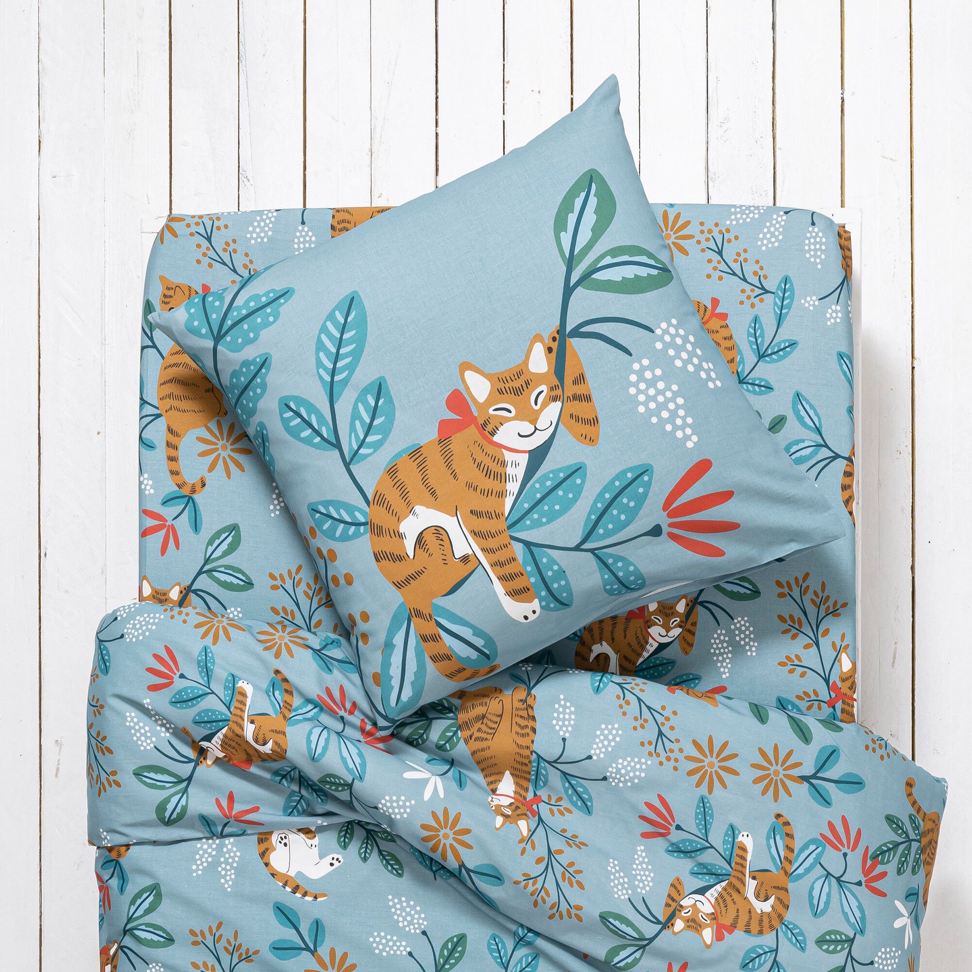 Linge de lit enfant imprimé Châtaigne
