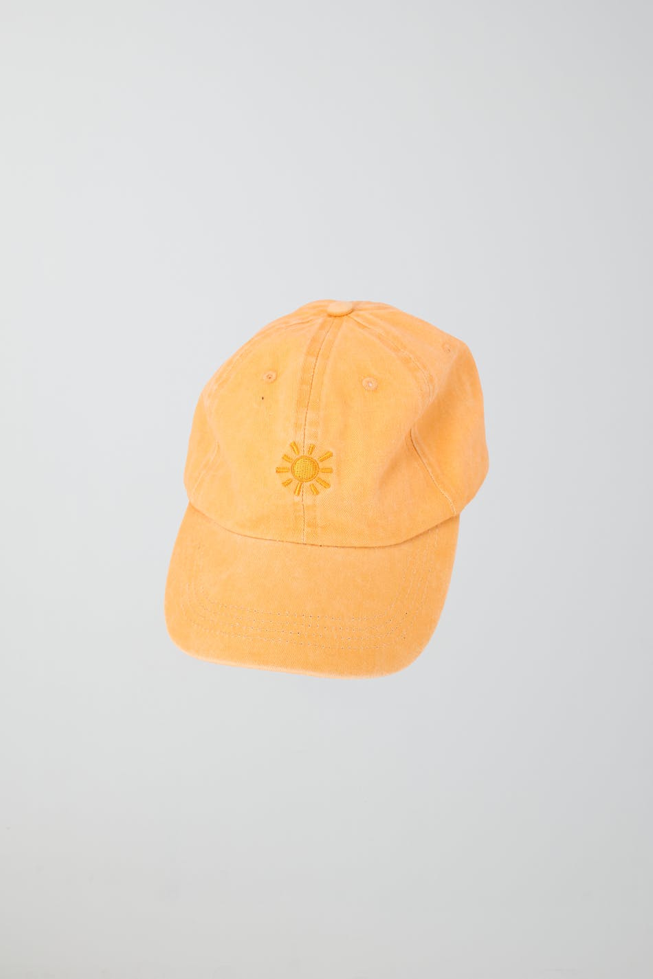 Washed cotton cap