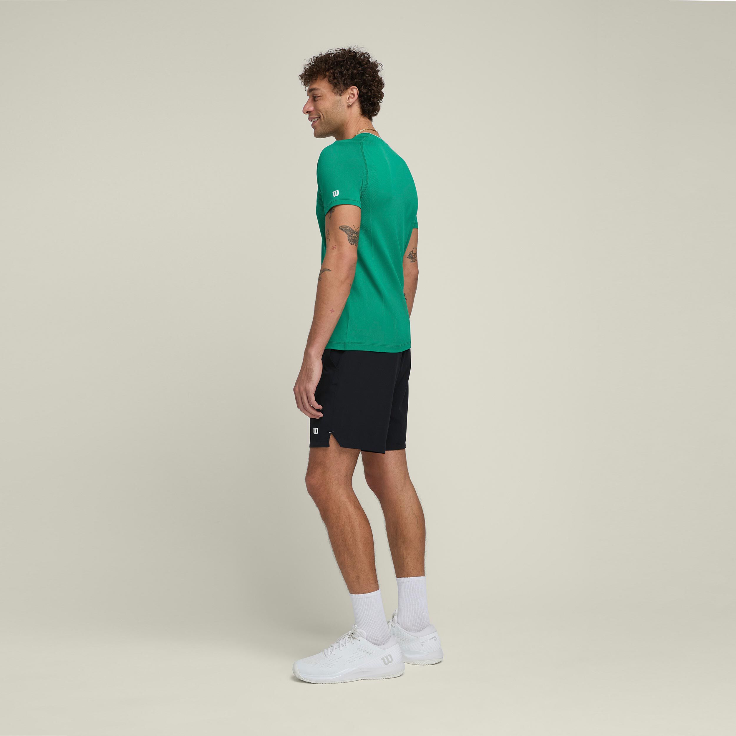 Team Players Seamless Crew T-Shirt Herren - Grün