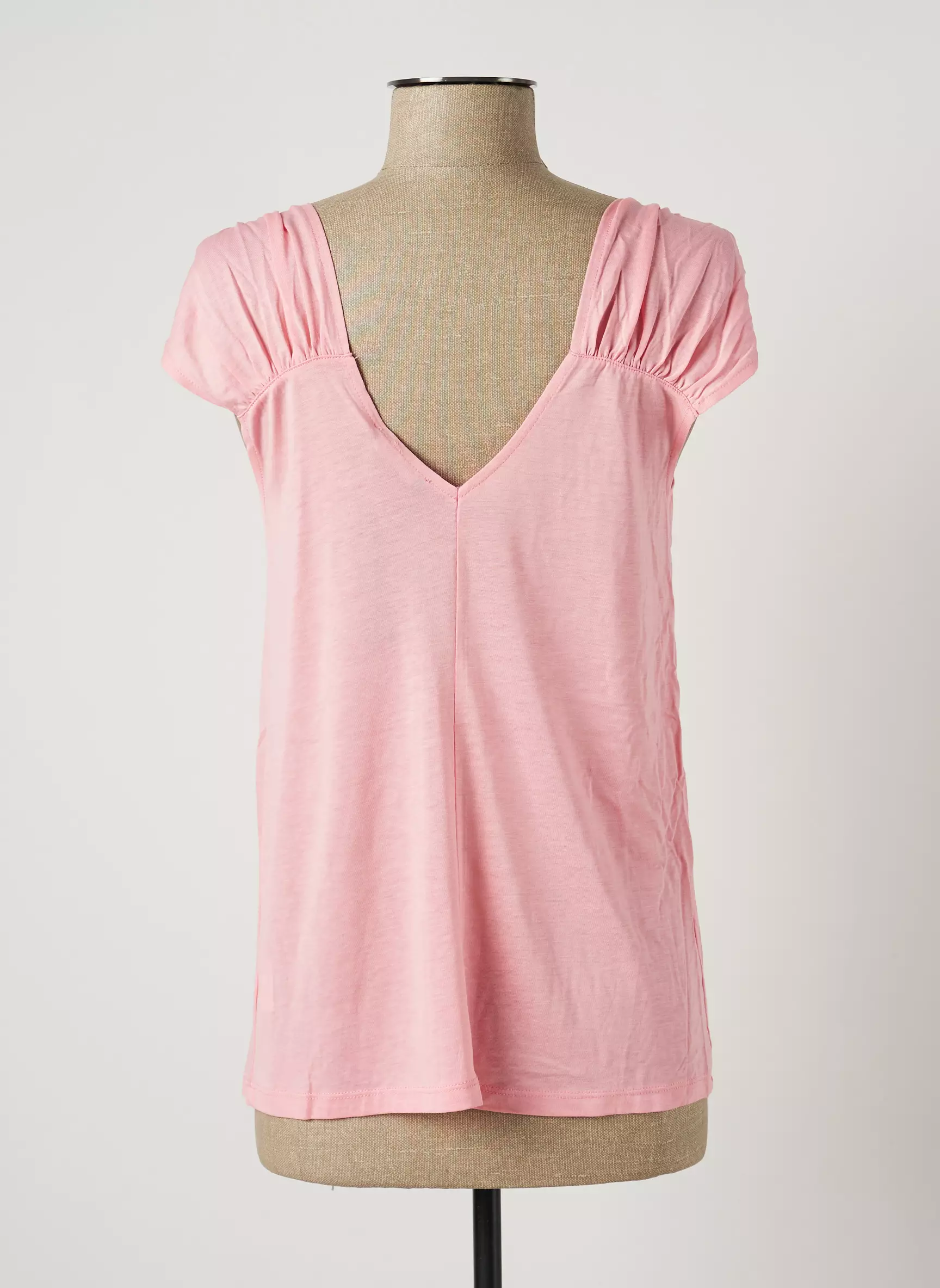 Benetton Debardeurs Femme couleur rose