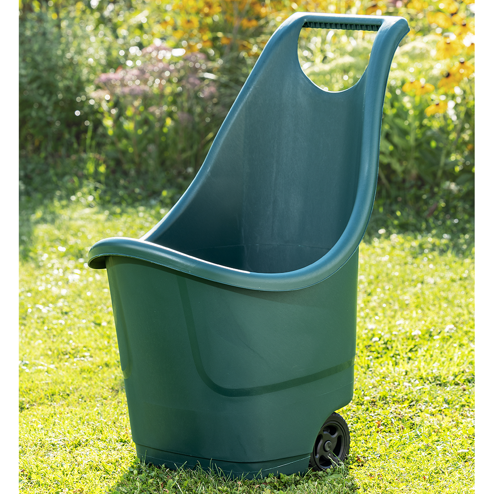Natural Ideas Garten Trolley 50 Liter, grün