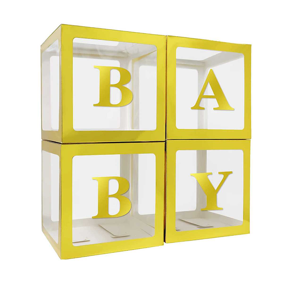 BABY Ballonbox Transparente Ballon Boxen Party Dekoration Partydeko für Kinder