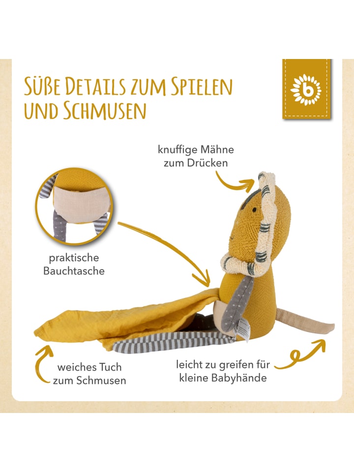 Bieco Spielwaren Kuscheltier Löwe mit Schmusetuch - ab Geburt in Gelb günstig kaufen onesize