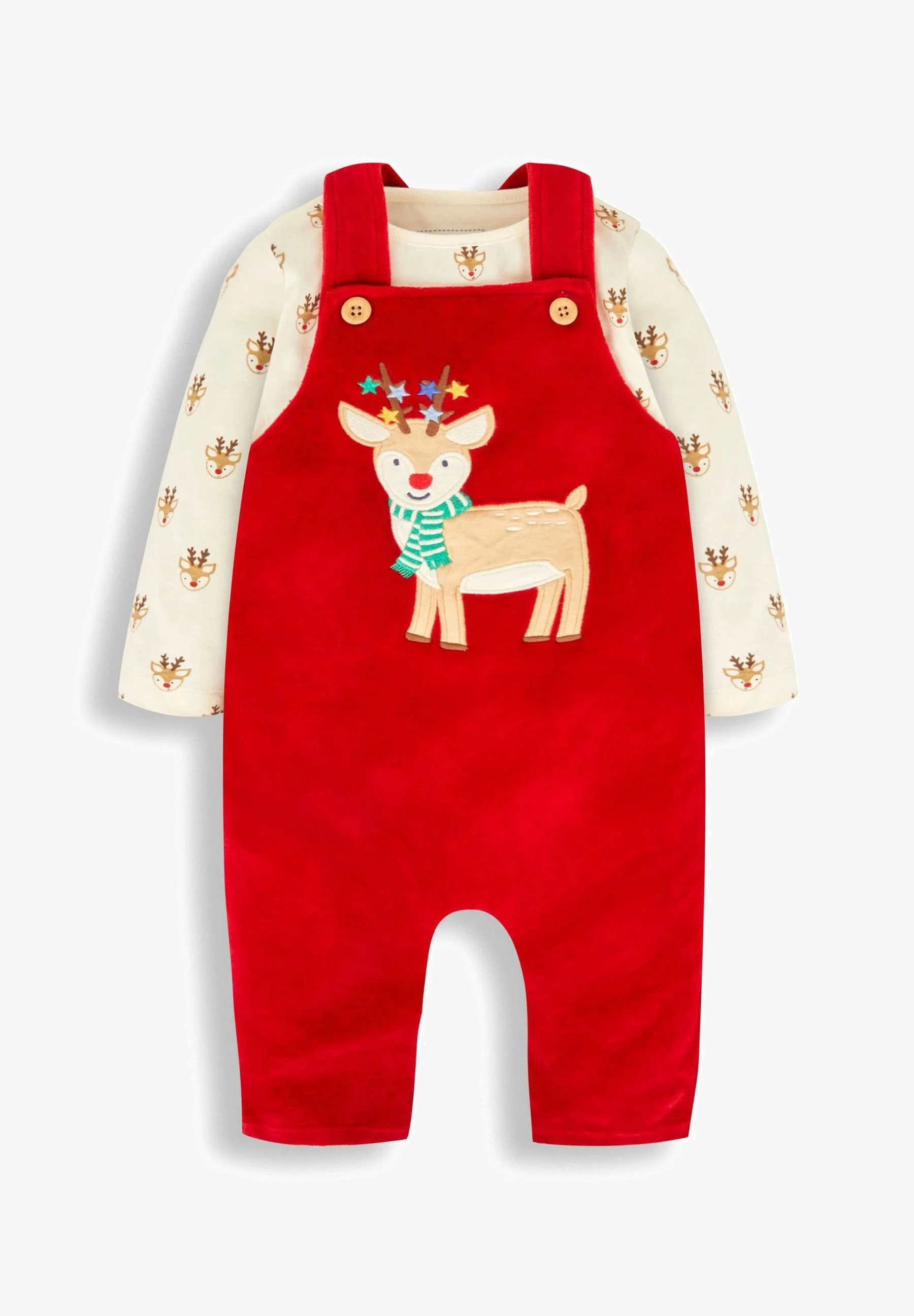 JoJo Maman Bébé 2 PIECE APPLIQUÉ SET - Mono