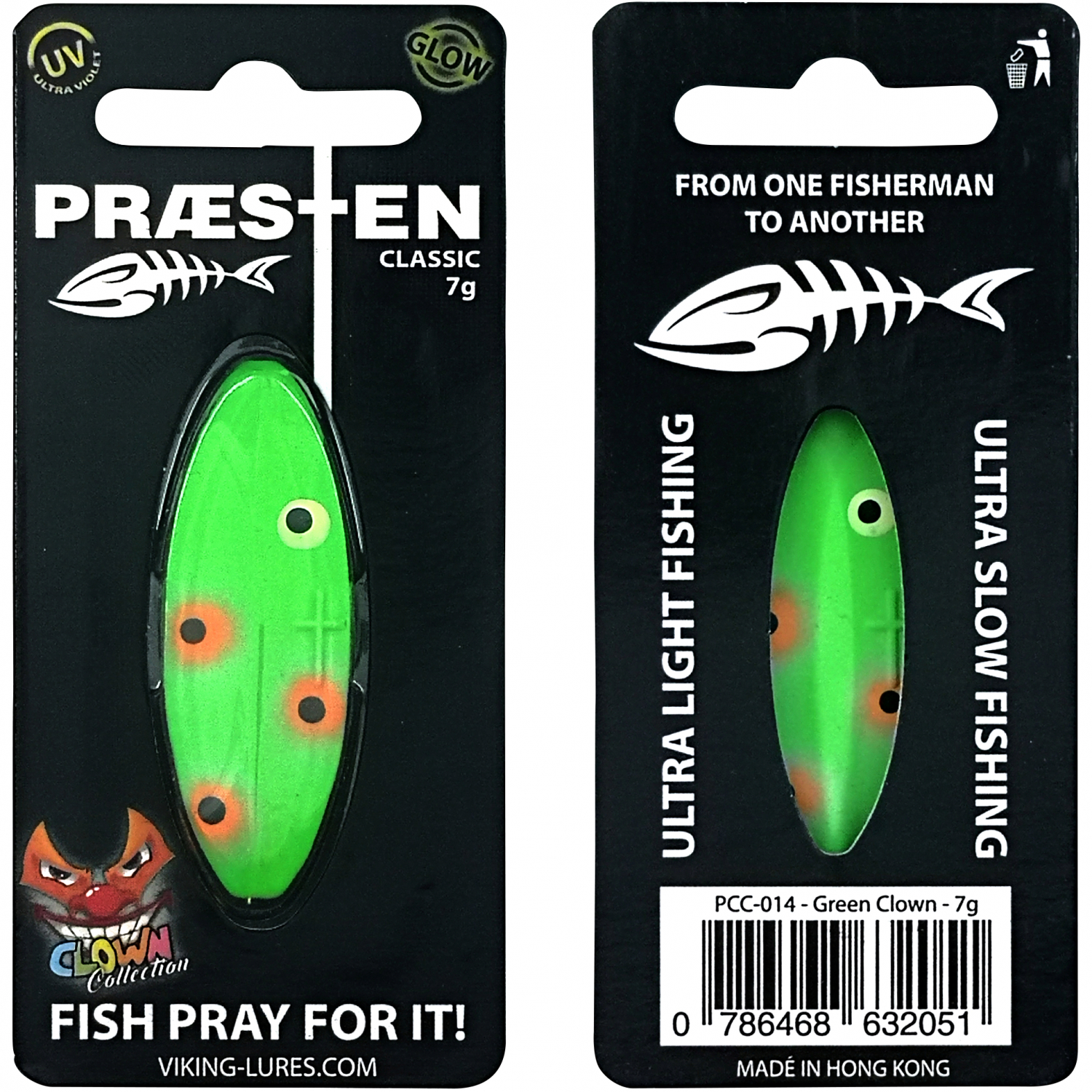 OGP Inlineköder Præsten Classic (Green Clown)
