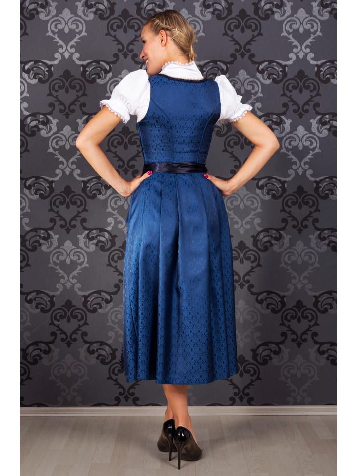 Edelnice Langes Dirndl 2-teilig Josepha in blau günstig kaufen