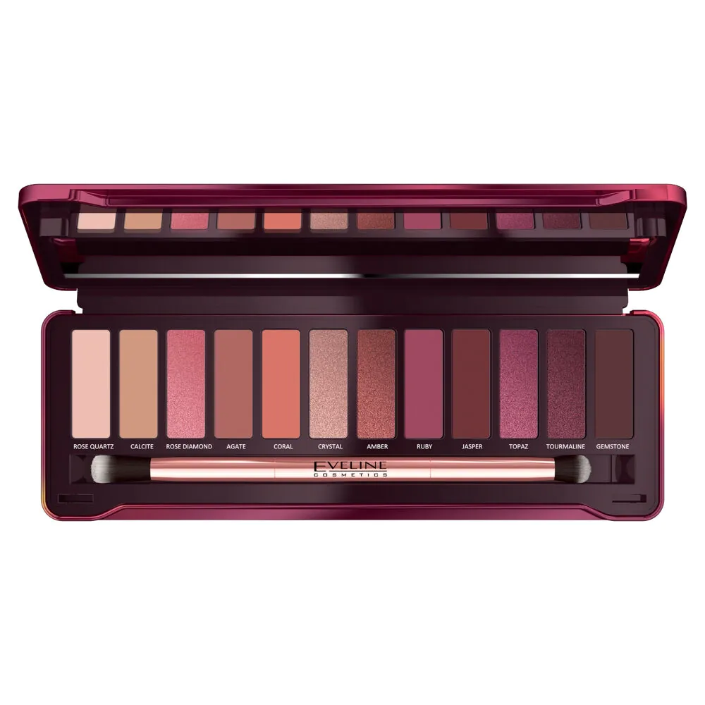 Eveline Ruby Glamour akių šešėlių paletė