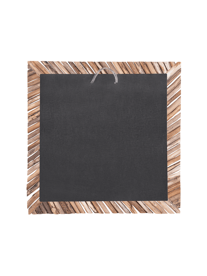 Beliani Wandspiegel KANAB in Heller Holzfarbton - (W) 60 x (H) 60 x (L) 5 cm günstig kaufen onesize