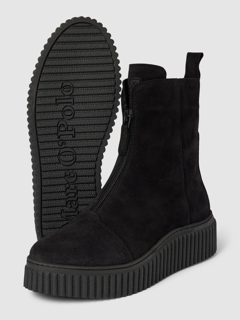 Boots mit Reißverschluss Modell 'BIANCA' in schwarz