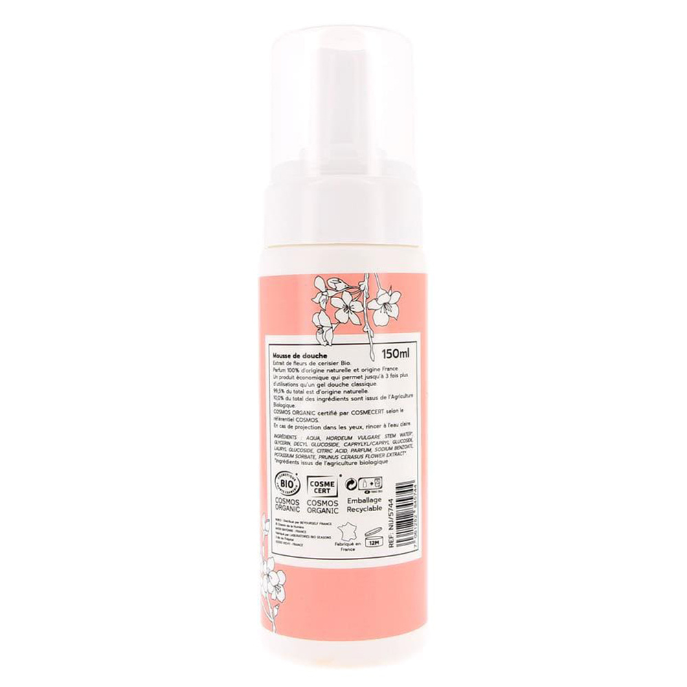 nijiko Mousse de Douche Bio à la Fleur de Cerisier Gel douche