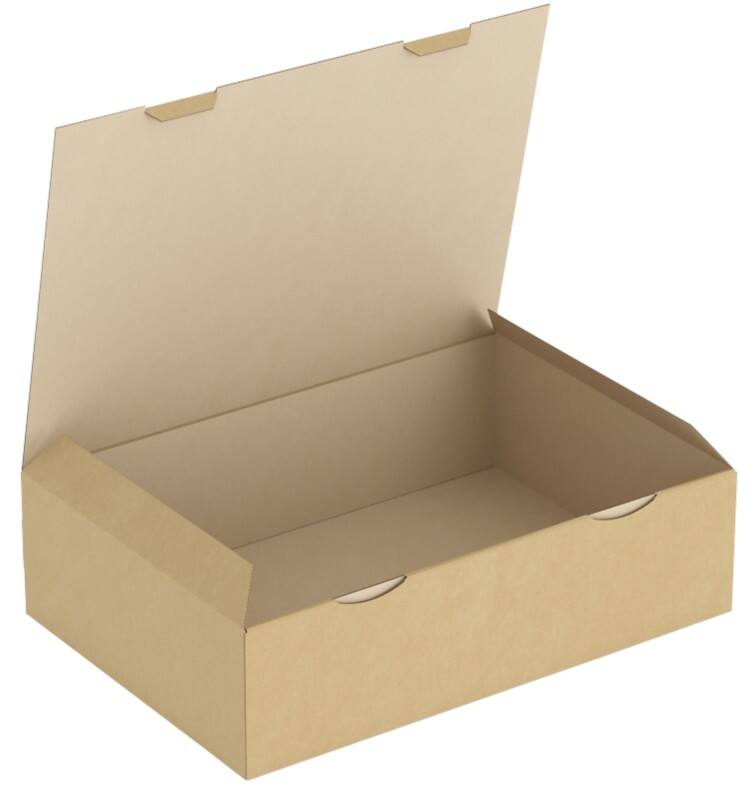 RAJA Versandkarton 1-wellig Pappe 300 (B) x 120 (T) x 430 (H) mm Braun 50 Stück
