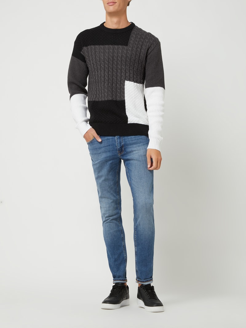 Skinny Fit Jeans mit Stretch-Anteil Modell 'Liam' in jeans
