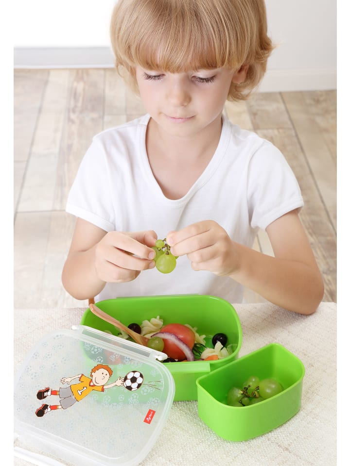 Sigikid Brotdose Lunchbox mit Rohkostschälchen in grün günstig kaufen onesize