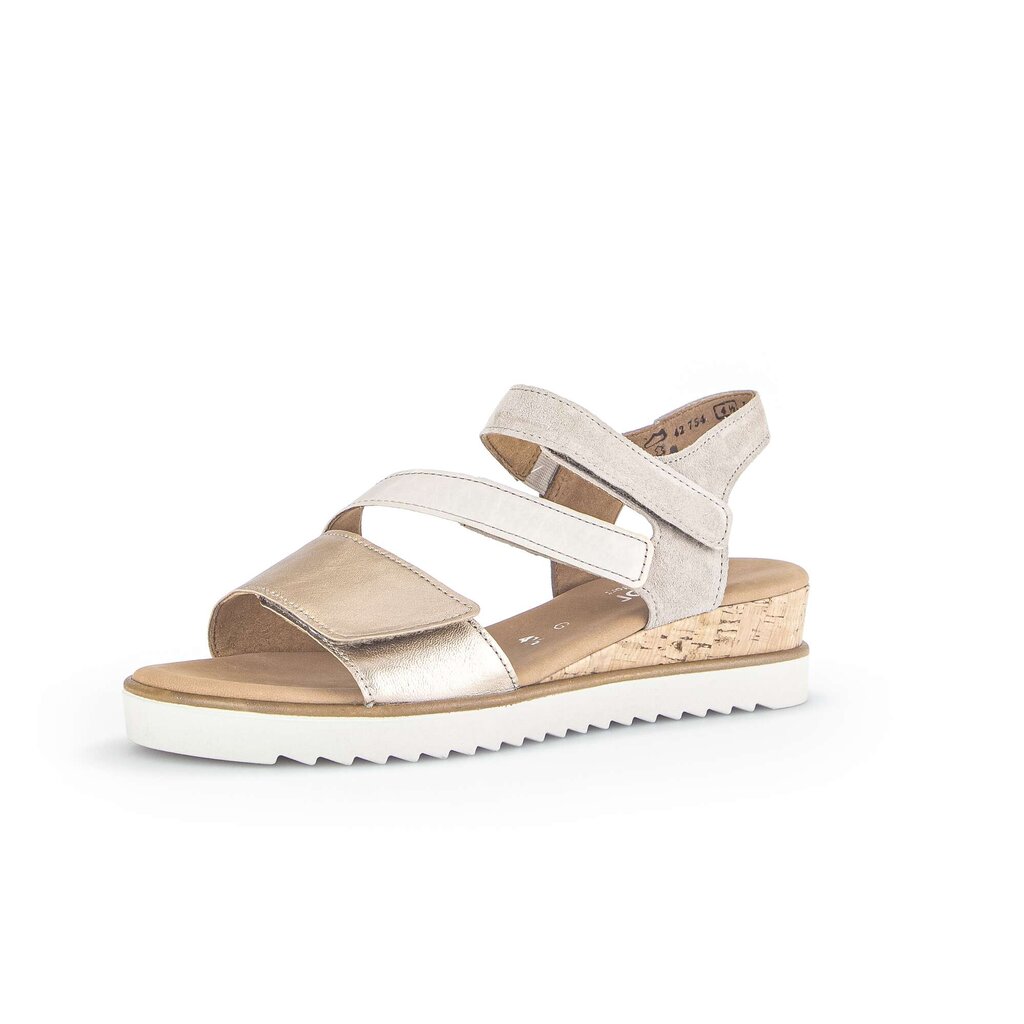 Gabor comfort Keilsandalette beige