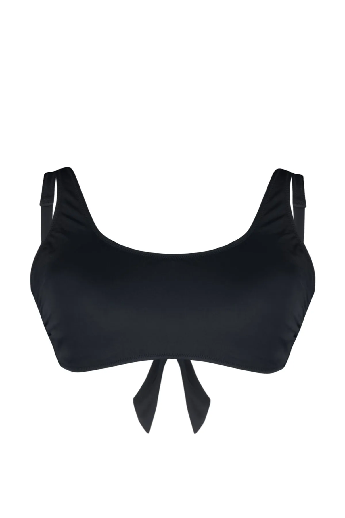 Trendyol Curve  Schwarzes Bralette-Bikinioberteil mit quadratischem Ausschnitt TBBSS23CT00005