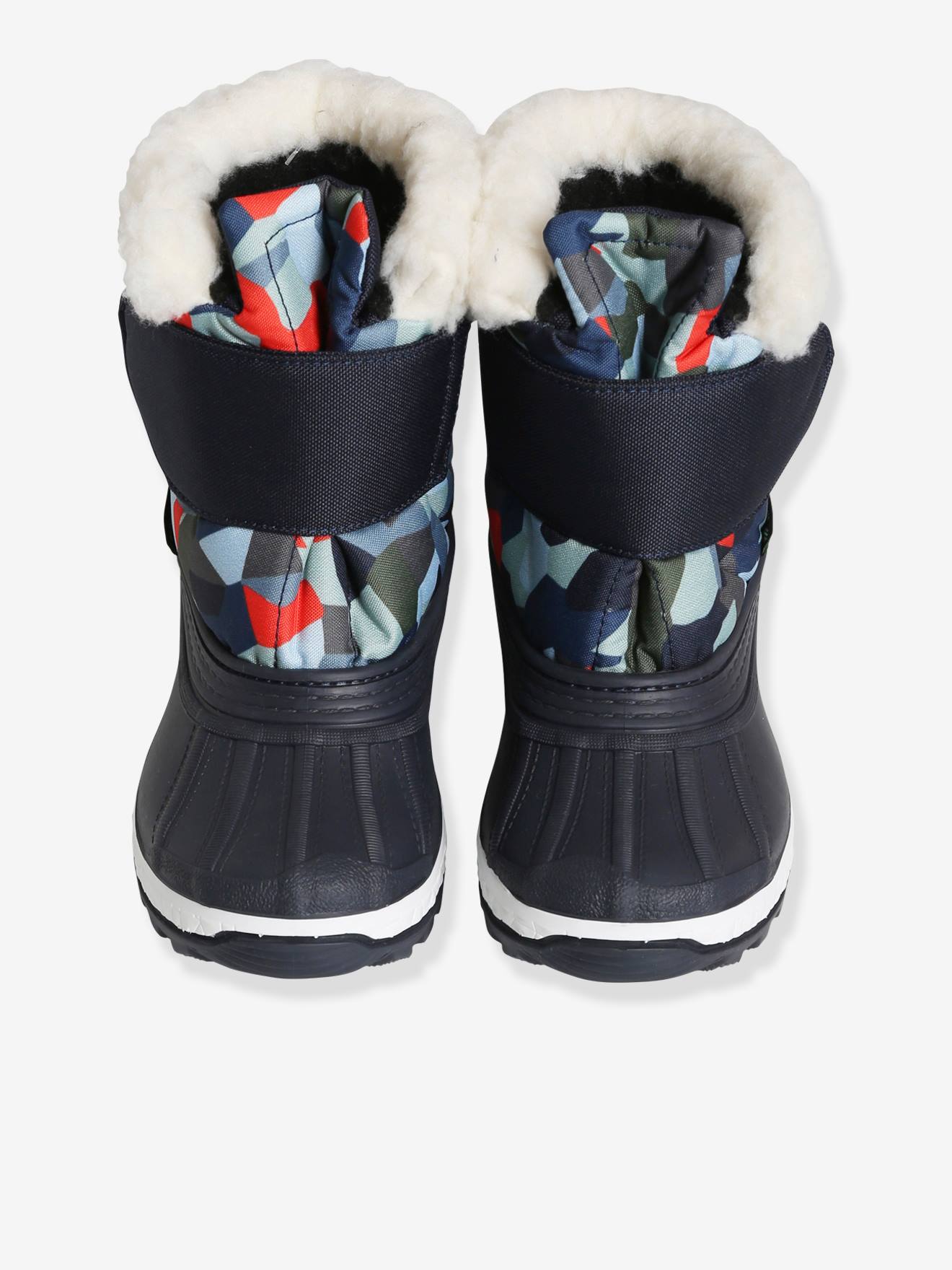 Bottes de neige garçon bleu