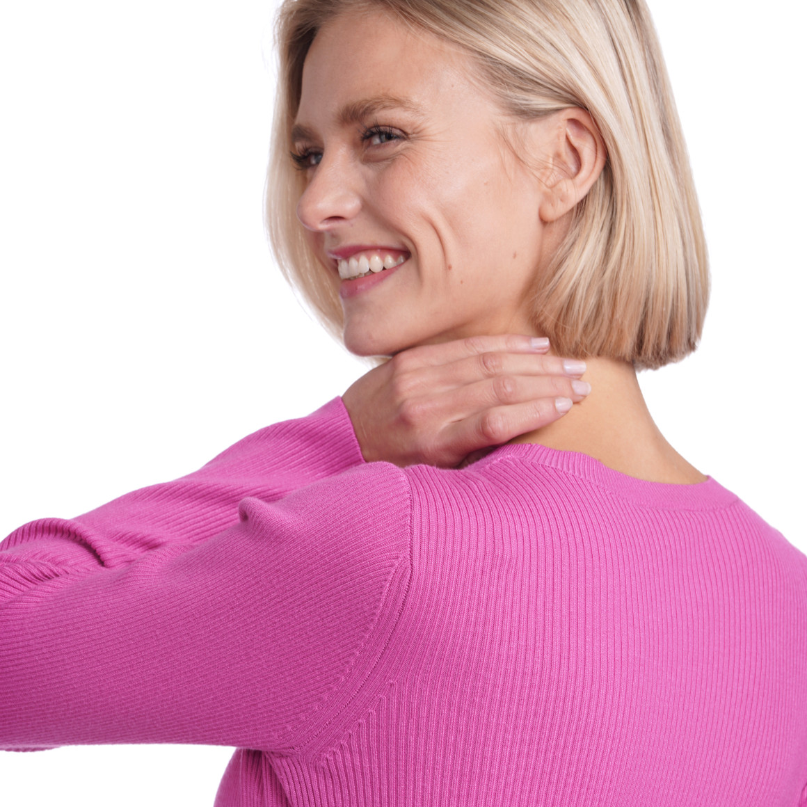 Damen Pullover aus Rippstrick