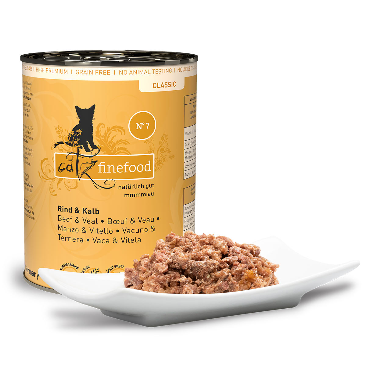 Catz Finefood Classic N° 7 - Rind & Kalb kaufen bei ZooRoyal