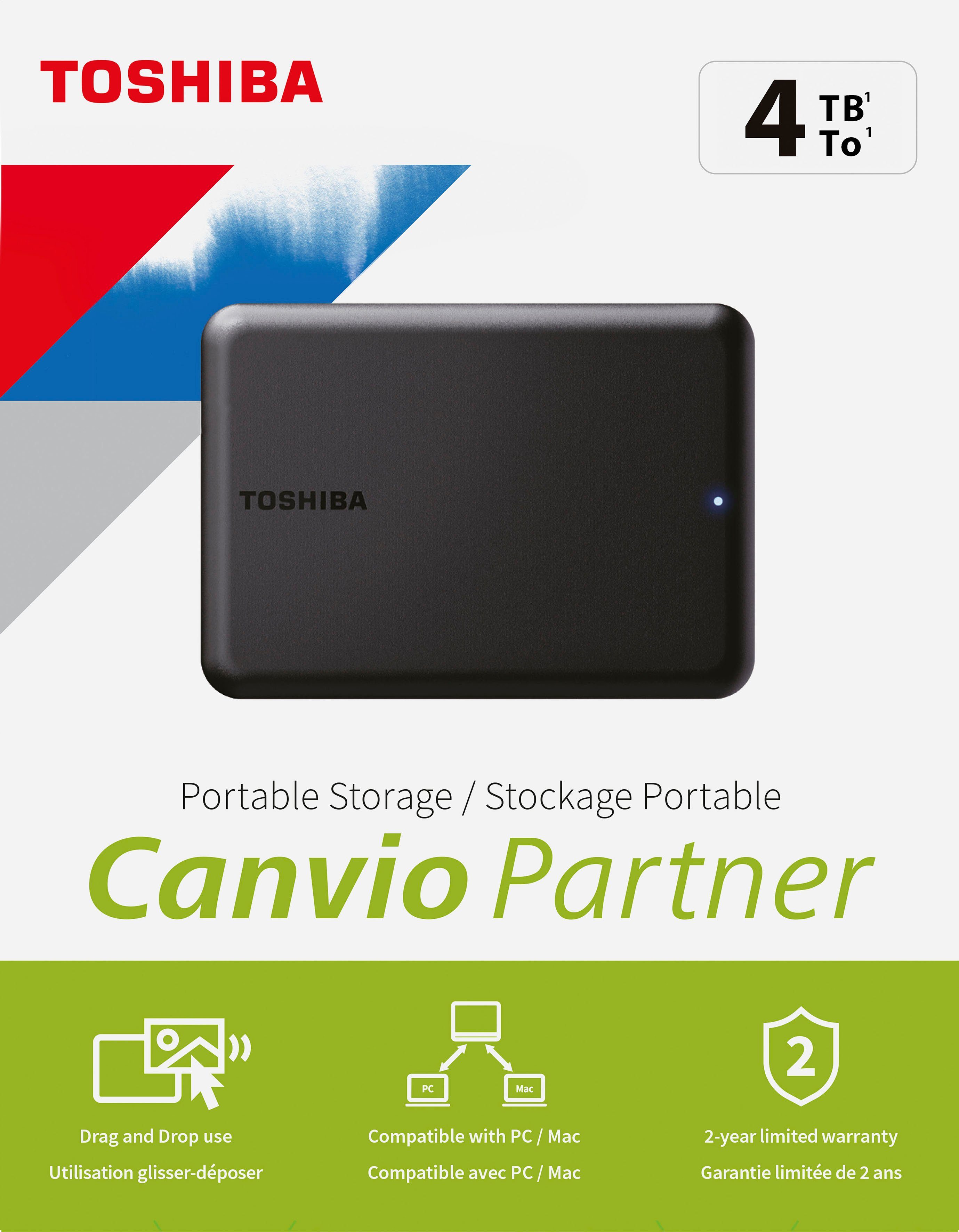 Toshiba Canvio Partner 4TB externe HDD-Festplatte (4 TB) 2,5