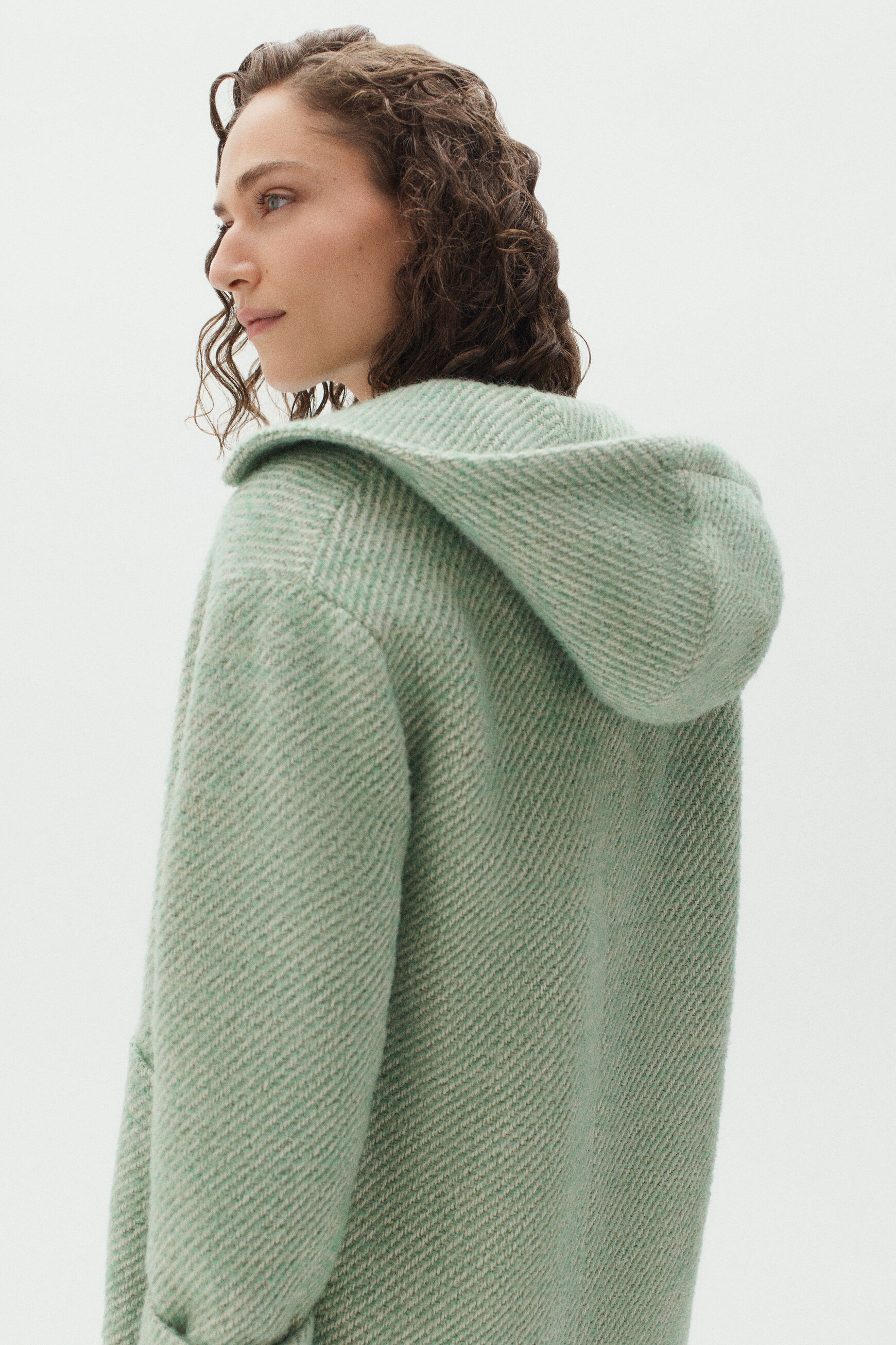 manteau kylian vert clair femme