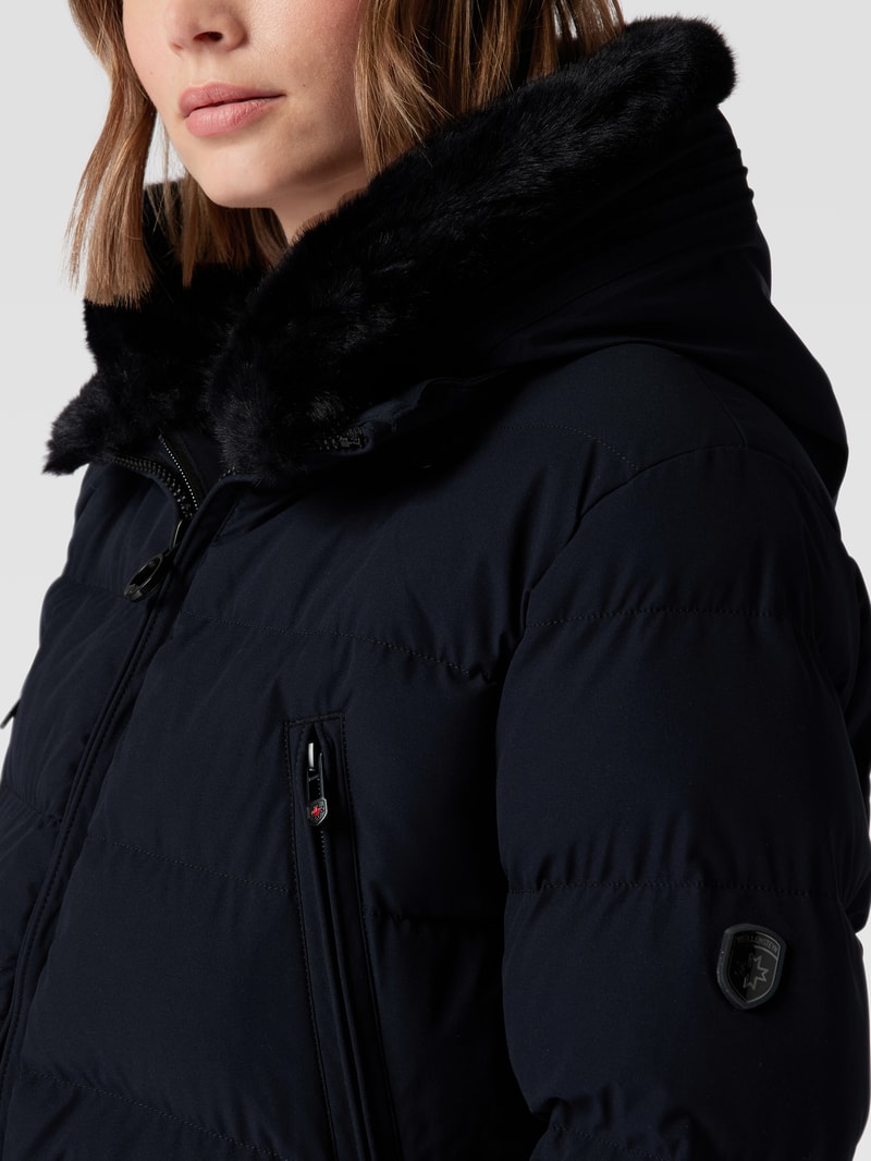 Funktionsjacke mit abnehmbarer Kapuze Modell 'Mayfair' in marineblau