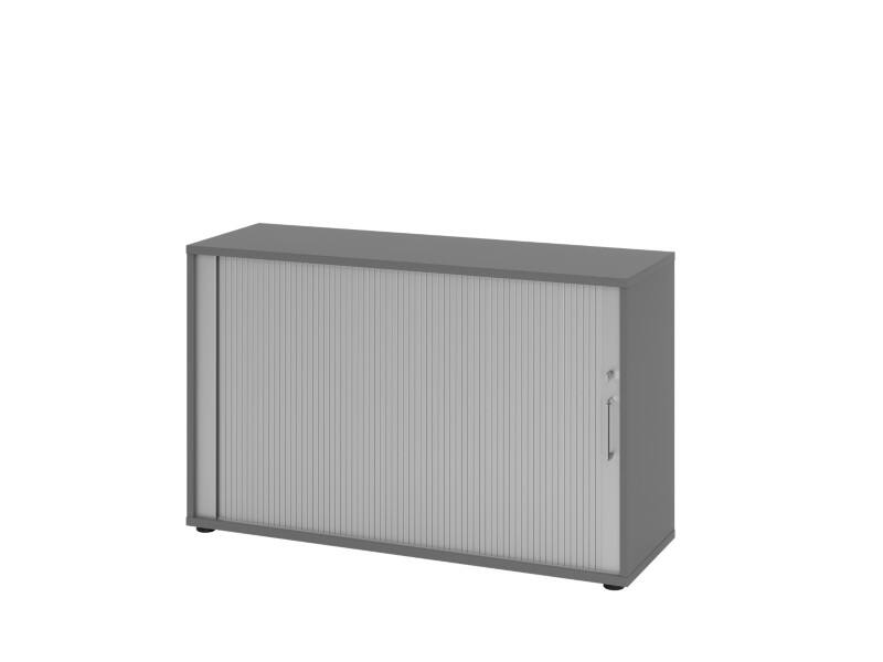Hammerbacher Schrank V1732S/G/S/BS Grau 120 x 40 x 74,8 cm