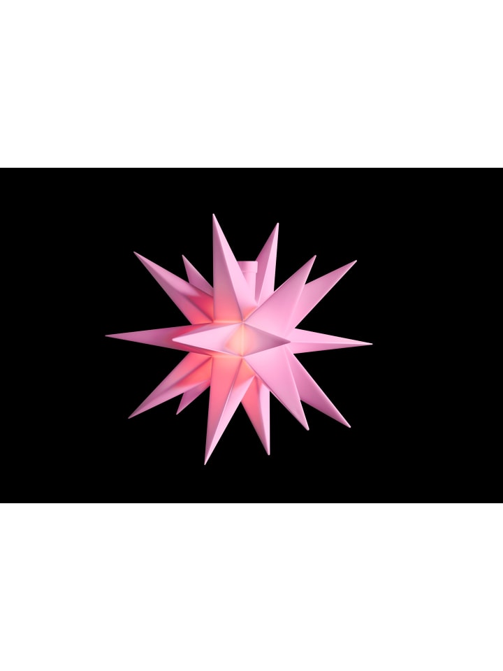Sterntaler Dekostern | Weihnachtsstern Mini-Stern | Kunststoff | 18-Zacker | Rosa günstig kaufen onesize