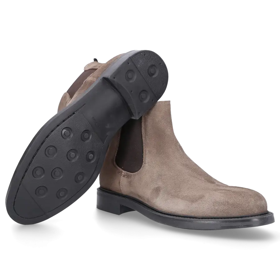EN AVANT - Chelsea Boots 206-12 Veloursleder - beige