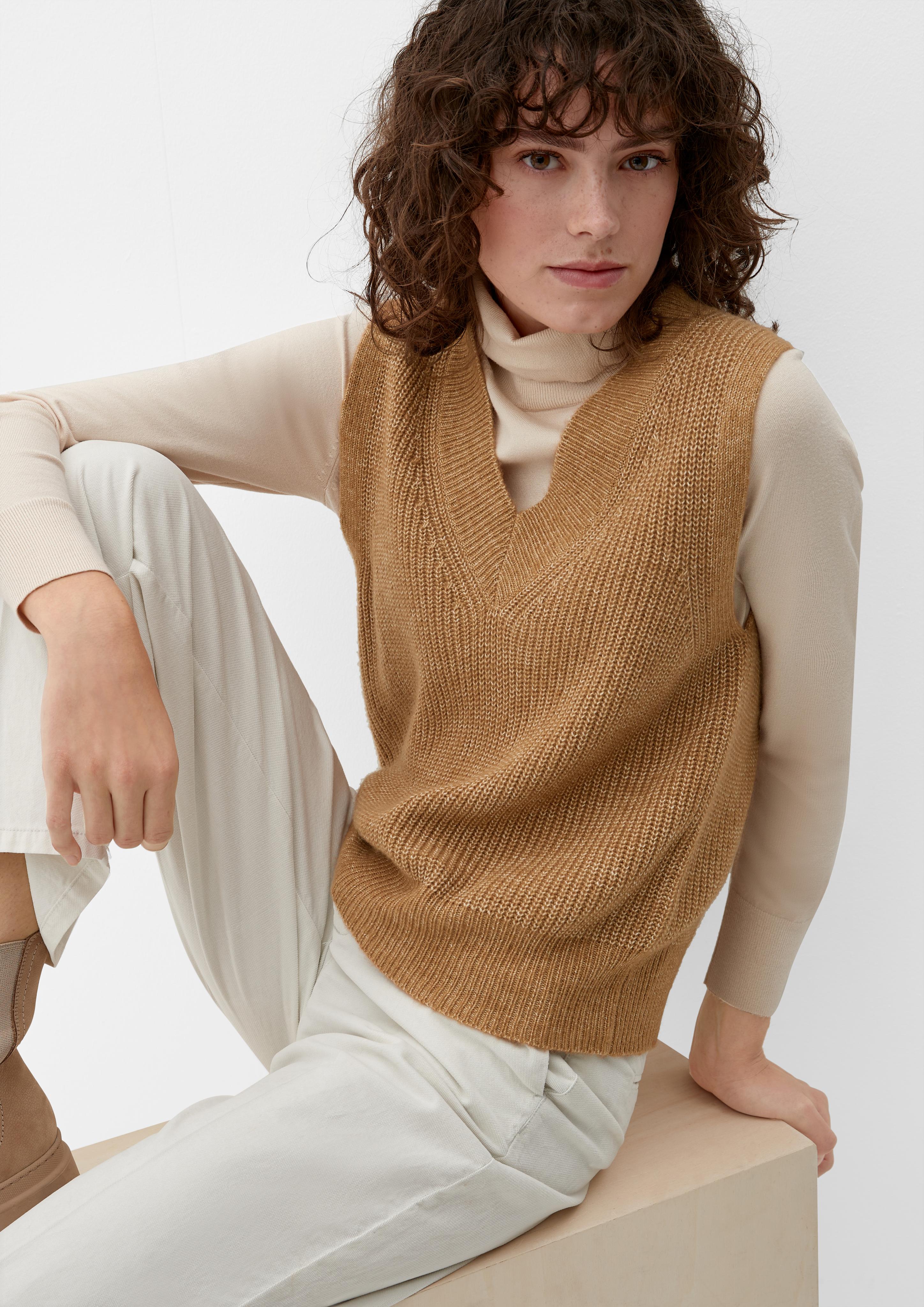 Strickpullunder mit V-Ausschnitt  2124205-8469