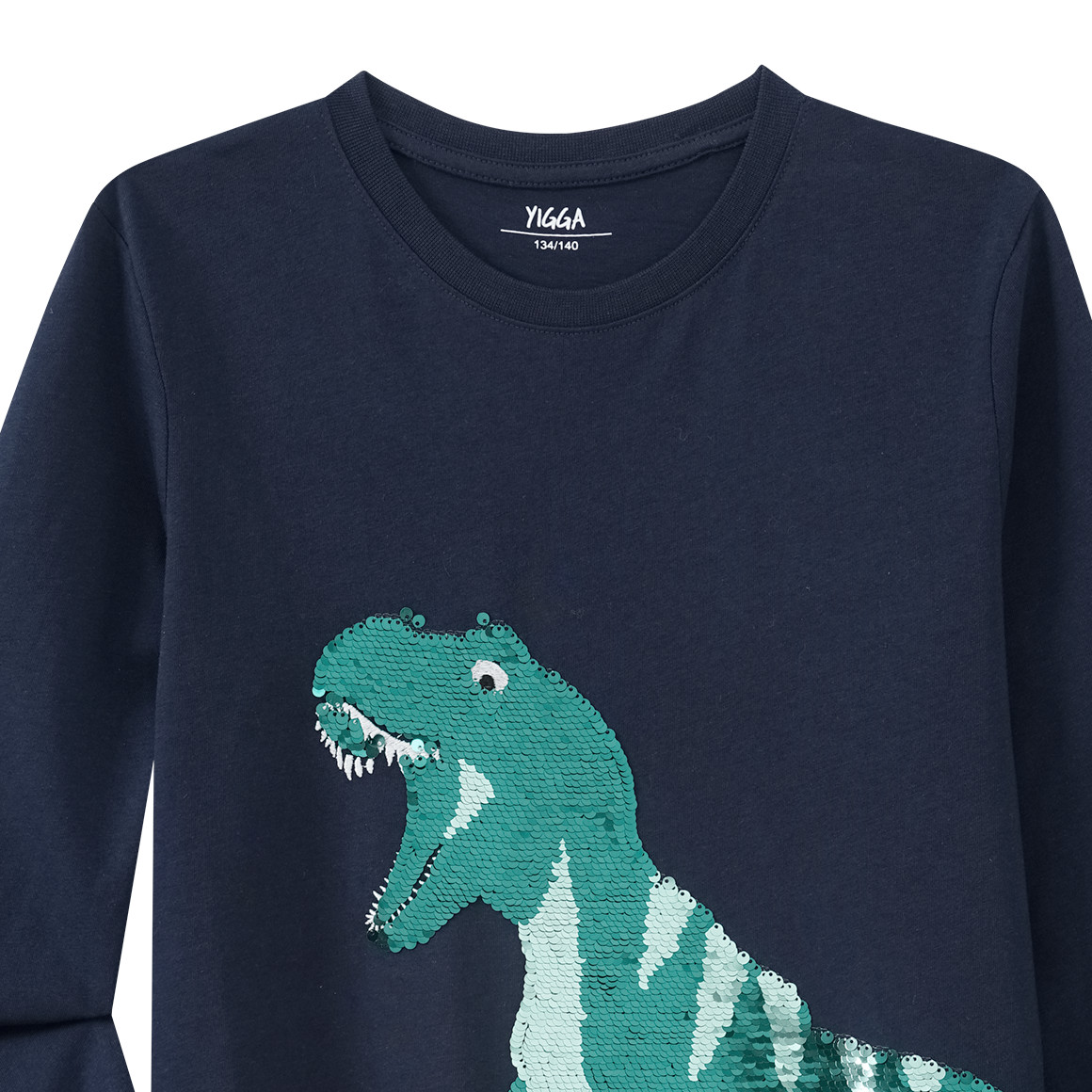 Jungen Langarmshirt mit Wendepailletten