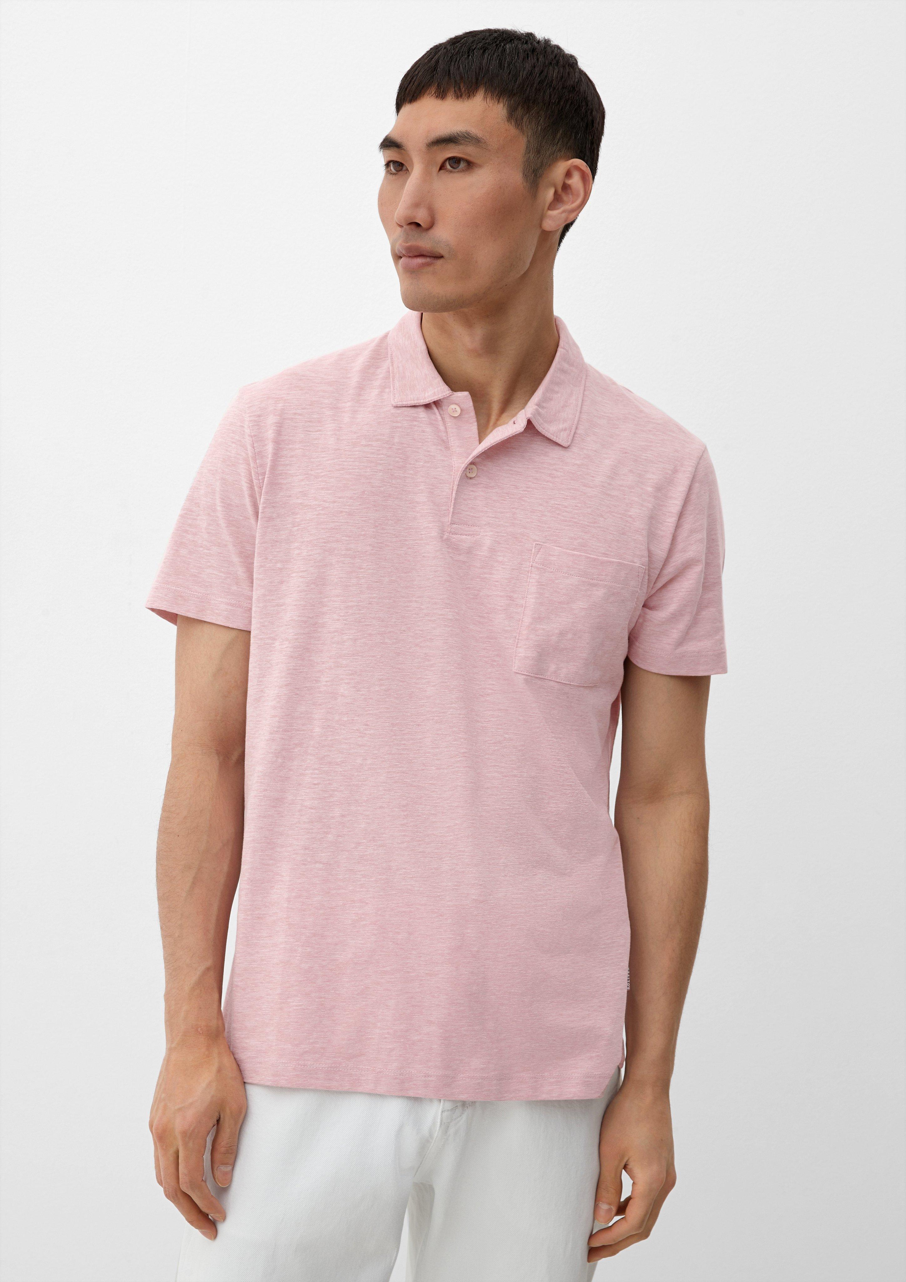 Poloshirt mit Flammgarnstruktur  2129857-41W2