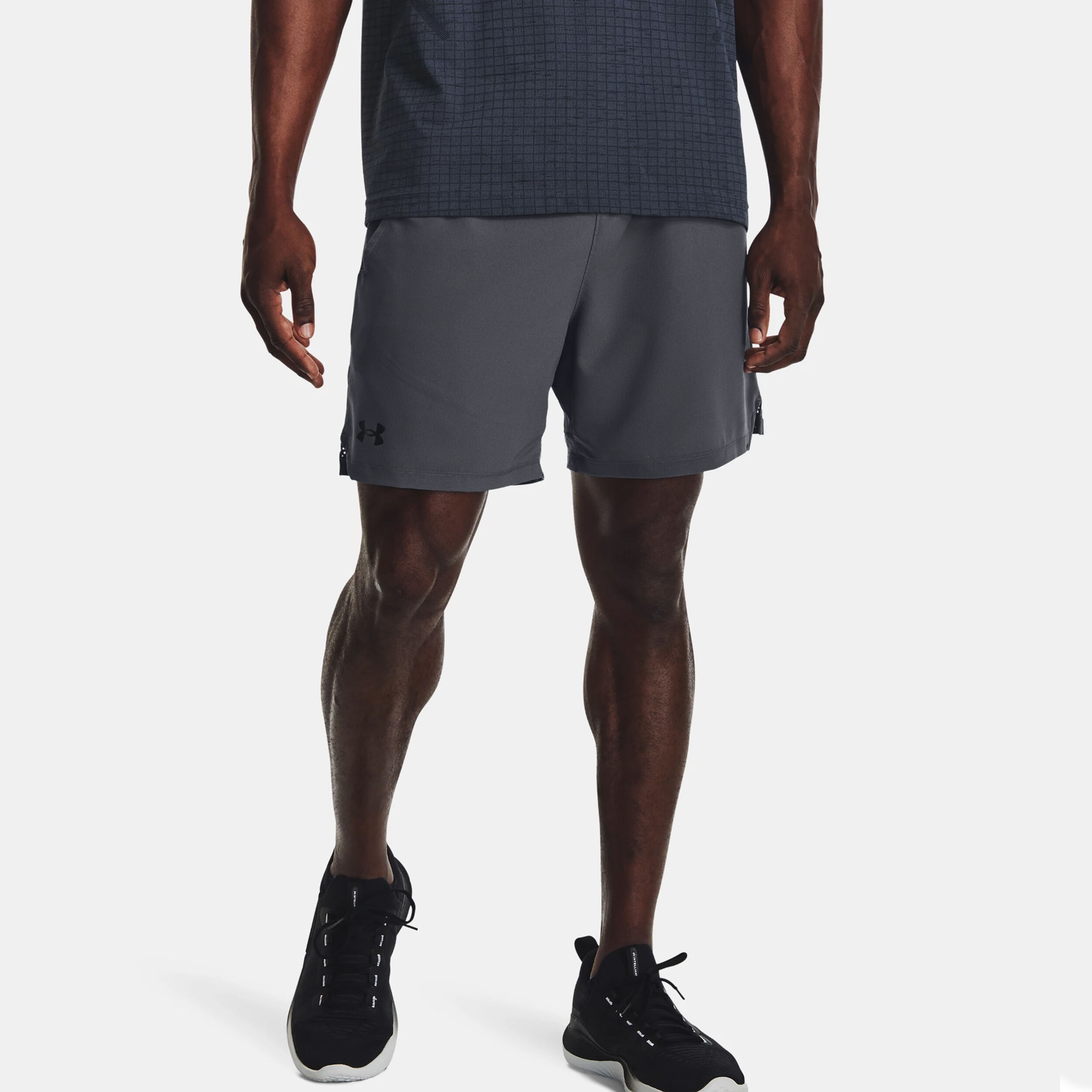 Vansih Woven 6in Shorts Herren - Dunkelgrau, Schwarz