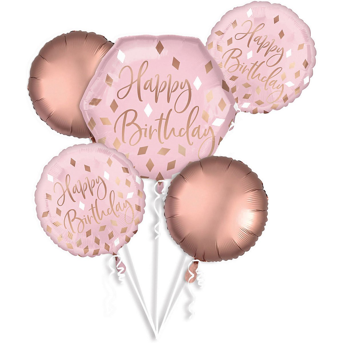 Folienballon Bouquet Blush Birthday