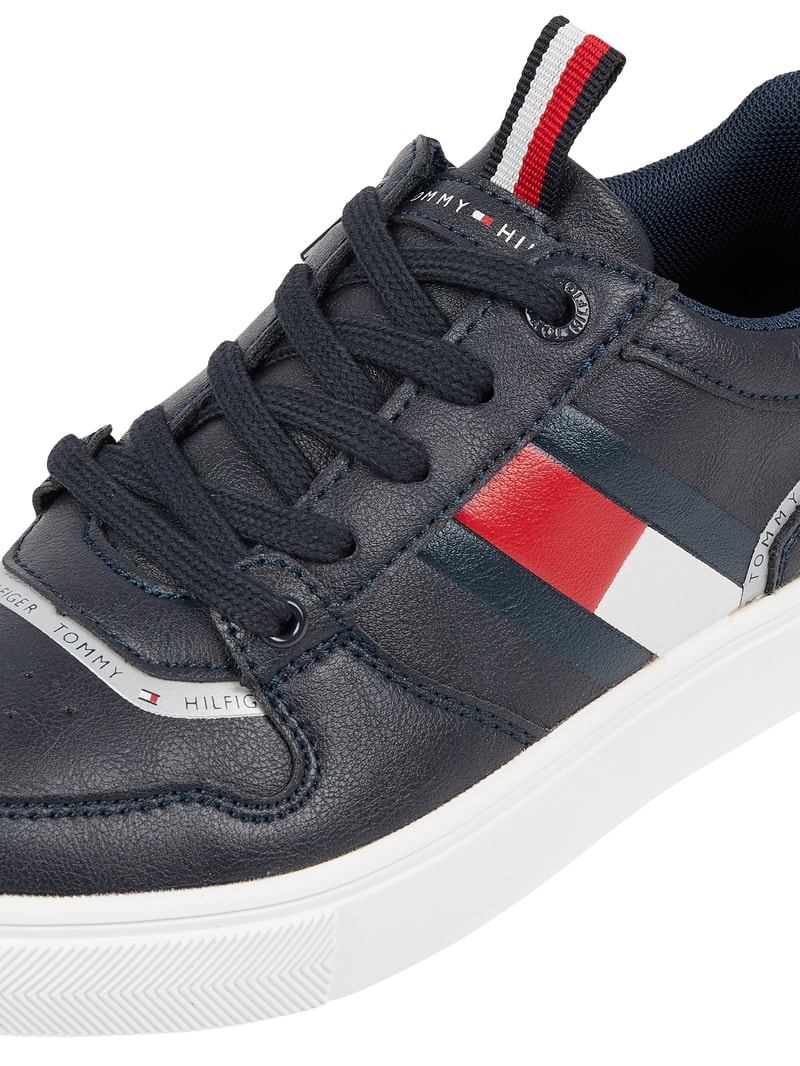 Sneaker in Leder-Optik Modell 'Kobe' in marineblau