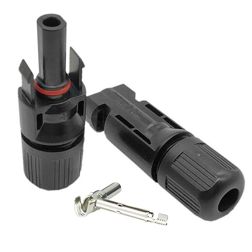 Orbeet Solaranlage 10 Paar MC4 Solarstecker Stecker Kabel Buchse Kupplung Solaranlage, (Set, 10-St., Stecker), 1000V für 2,5 / 4 / 6 mm2 Solarkabel