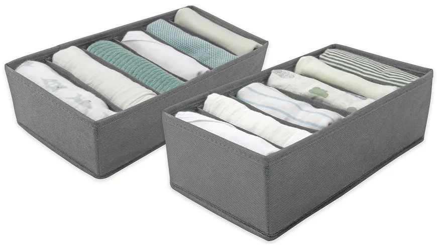 TRENDSHOP Schubladenorganiser mit Fächern Set 2-tlg.