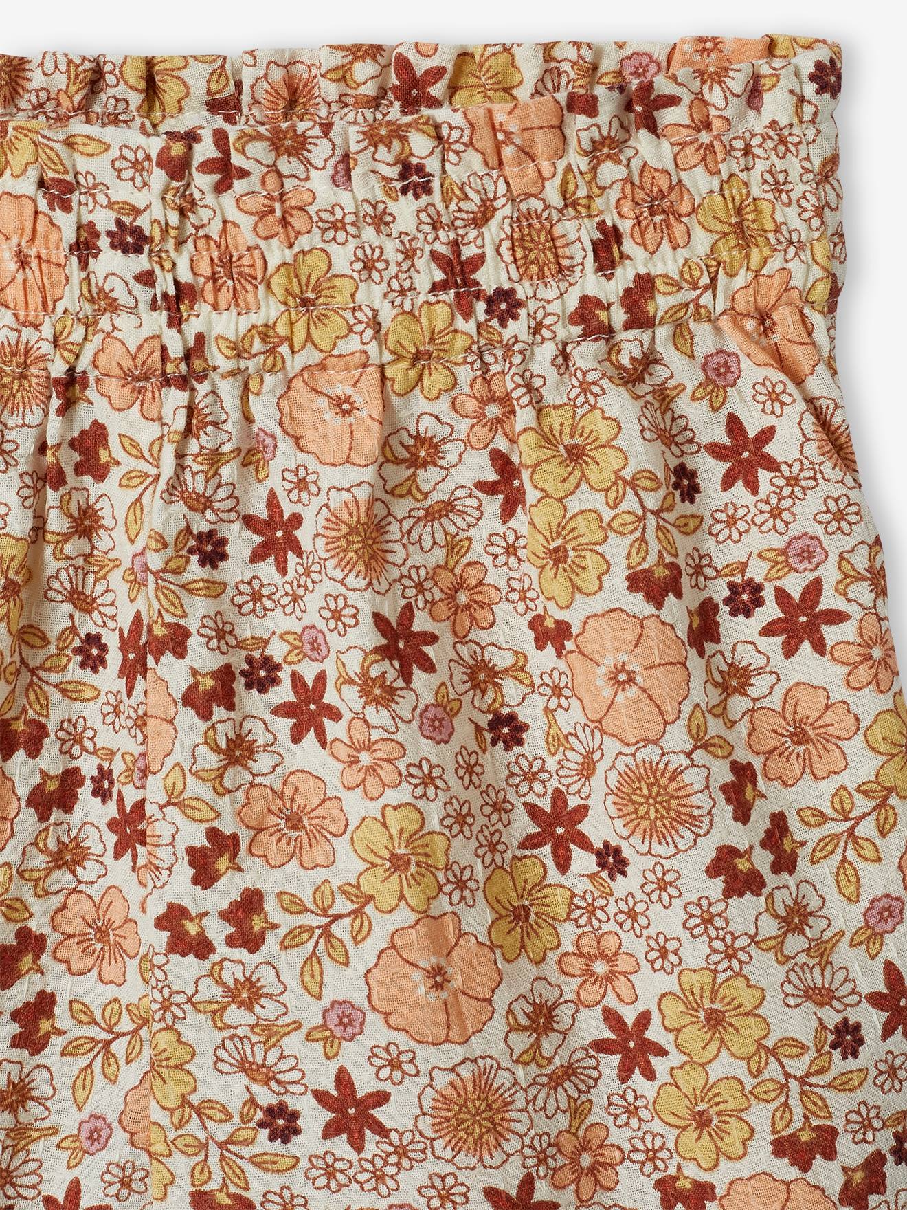 Ensemble bébé blouse et short fleuri double stone