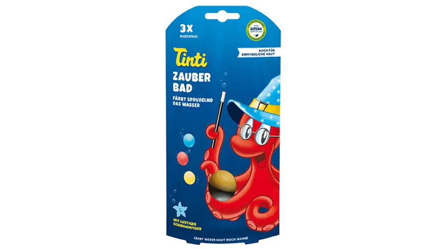Tinti - Zauberbad (Badebälle in Blau, Rot und Gelb) 120 g