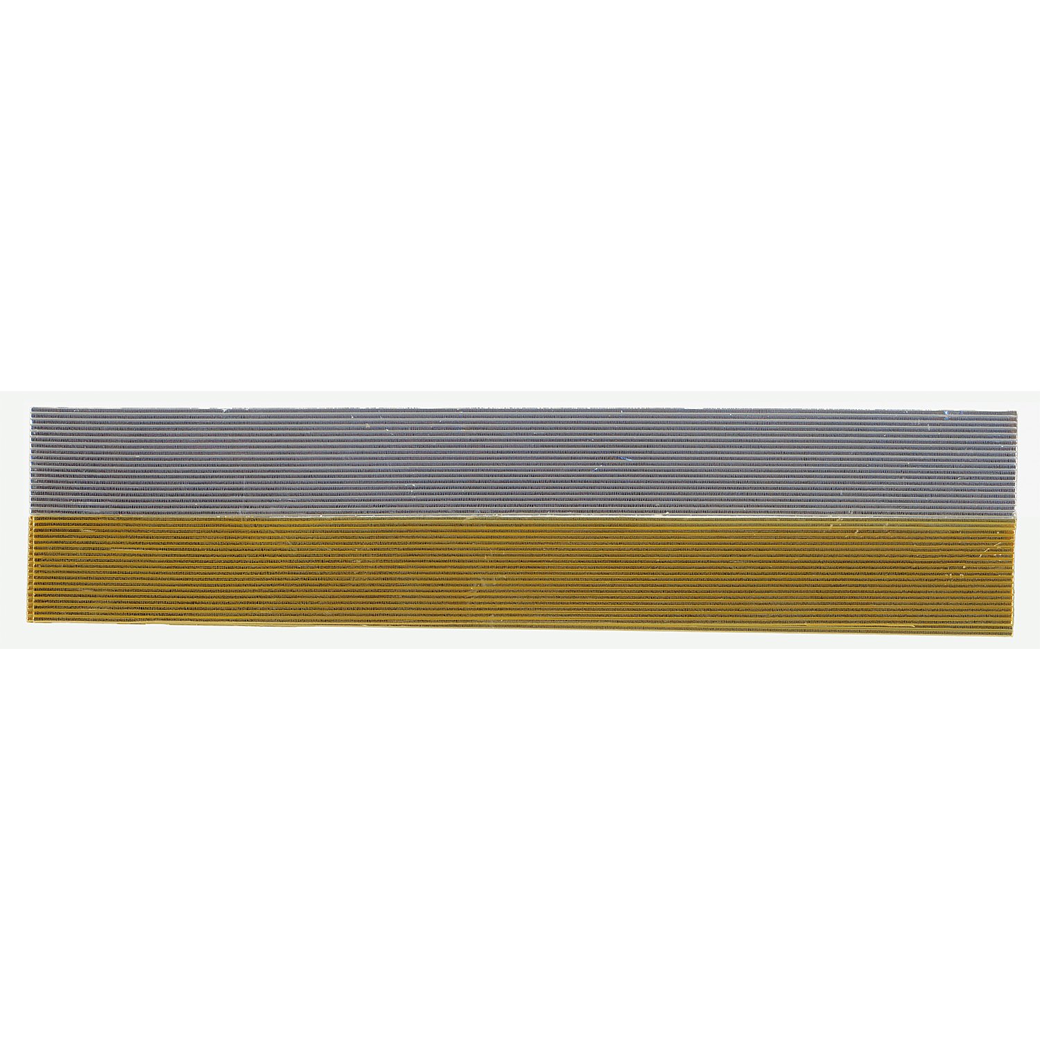 Verzierwachsstreifen, gold und silber, 20 cm, 36 Stück