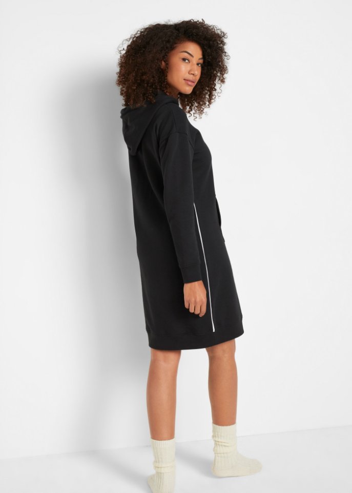 Sweatkleid mit Kapuze