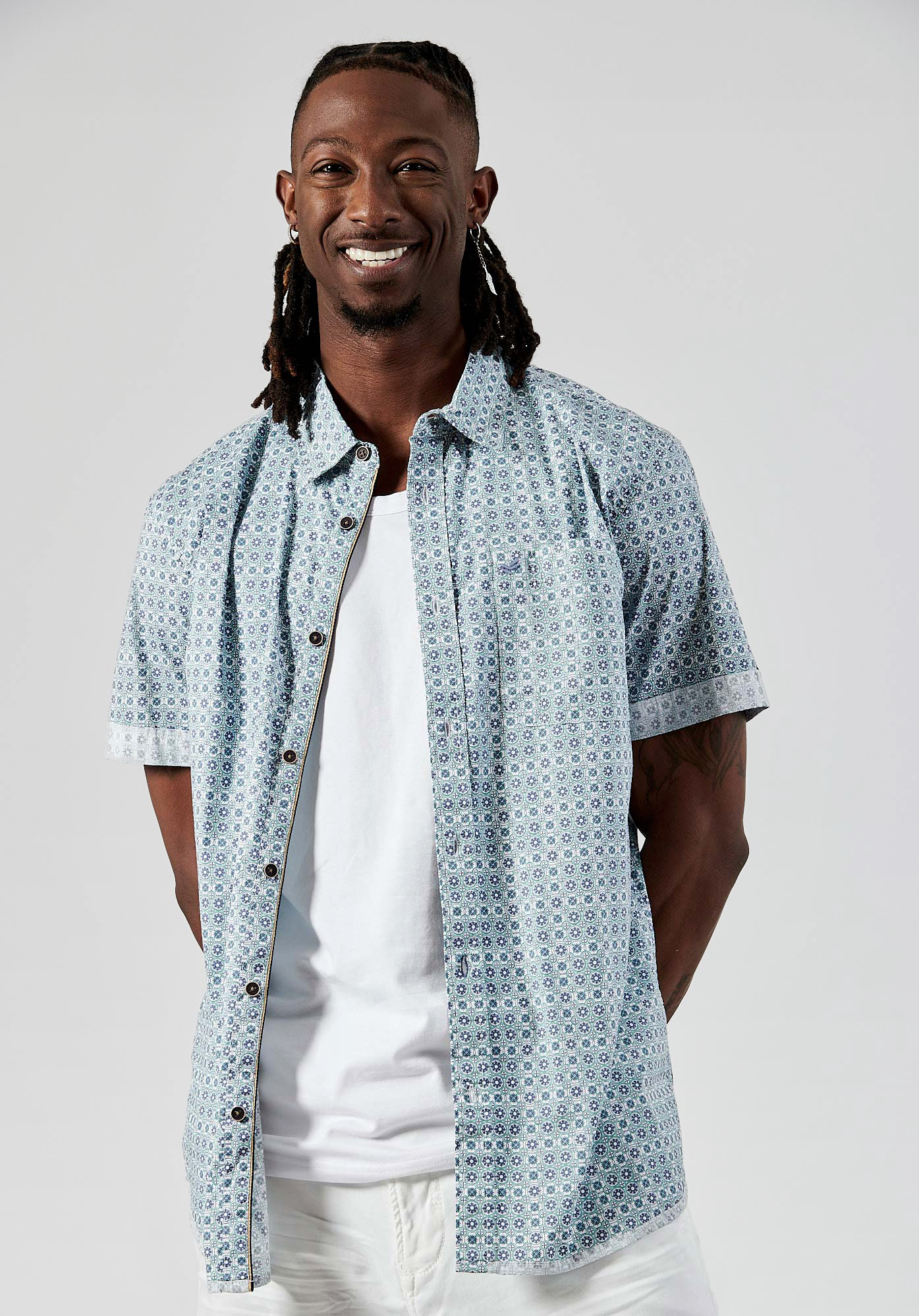 RIBET  Chemise imprimée homme