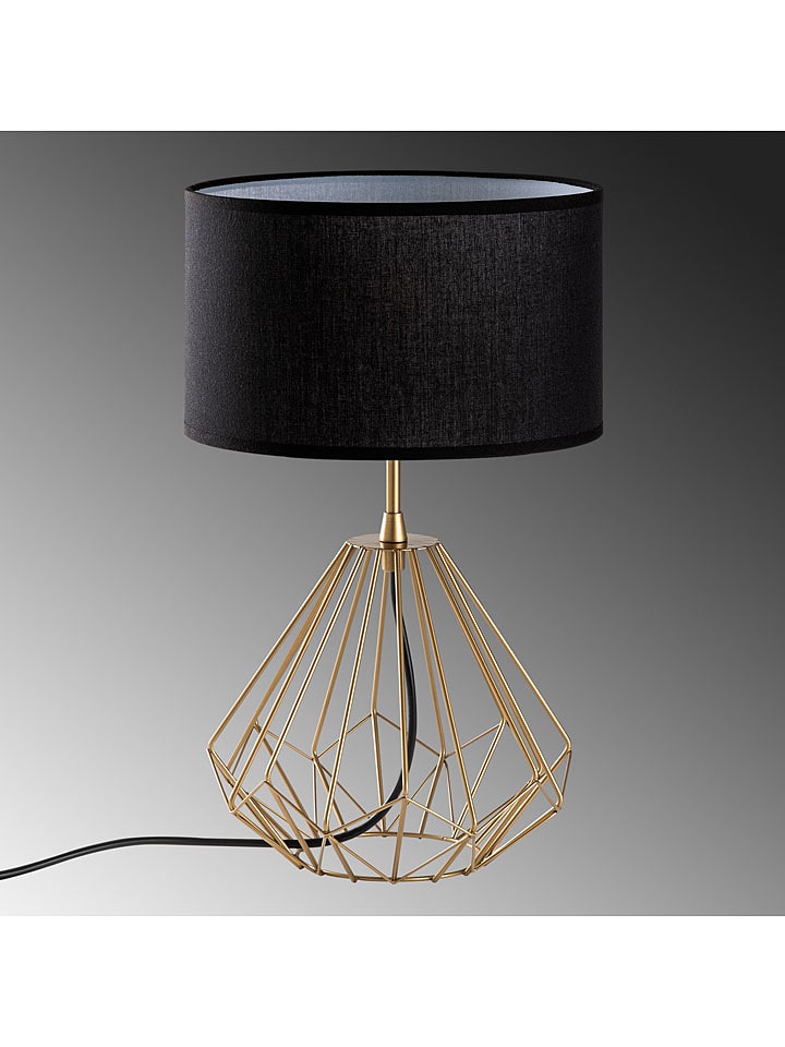 Opviq Tischleuchte in Schwarz/ Gold - (H)43 x Ø 25 cm günstig kaufen onesize